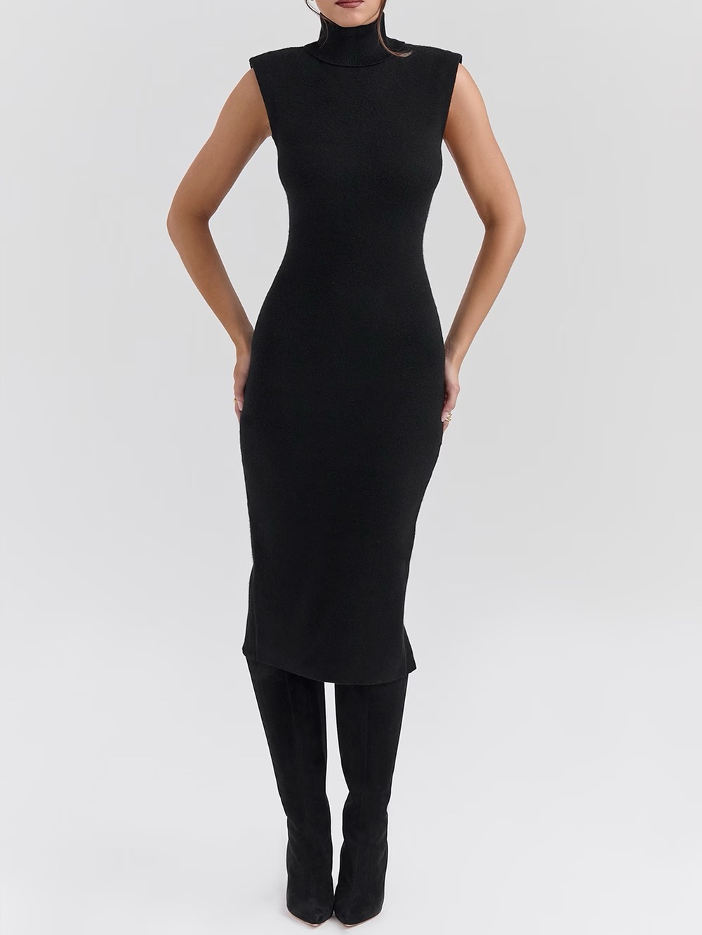 House of CB Gaia Cashmere Blend Dress
